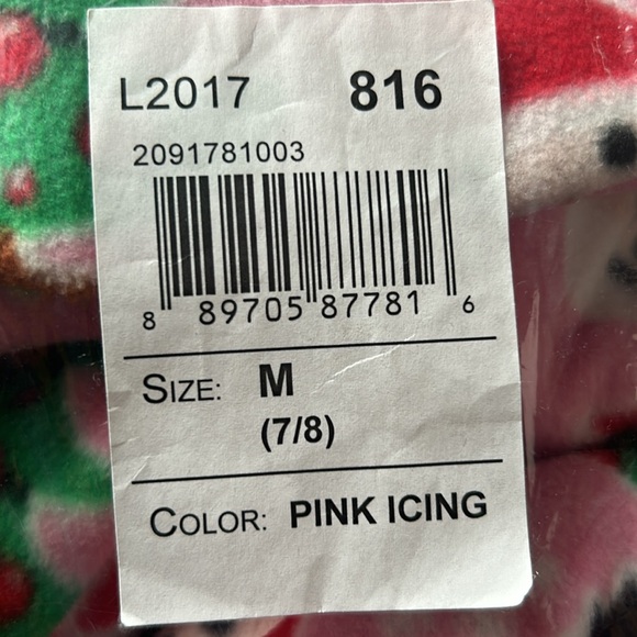 NWT Children’s Place Two Piece Girl's Christmas Holiday Print Fleece Pajamas - Picture 5 of 9